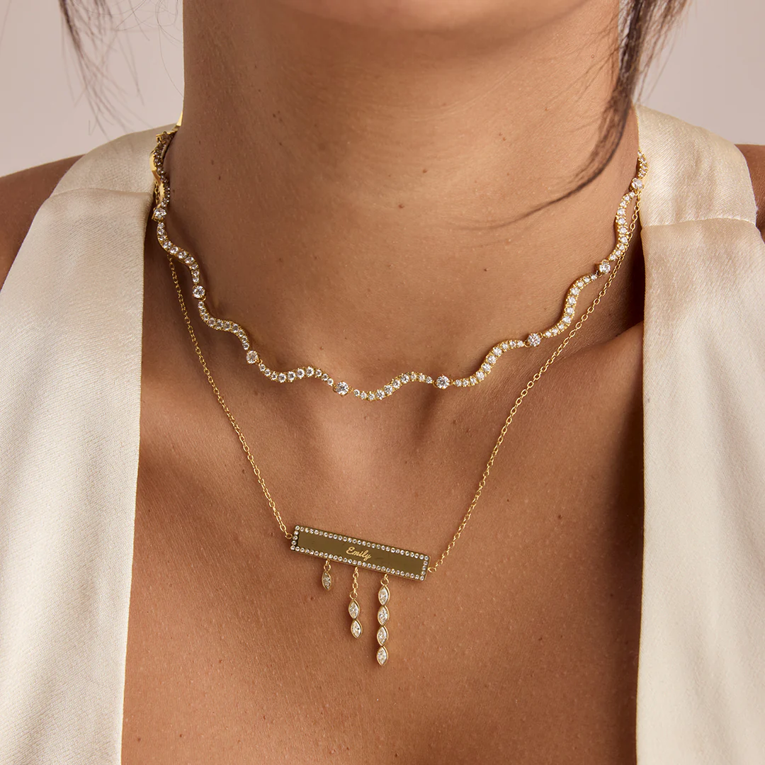 Lumi Wave Necklace - Image 2